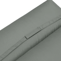 Outsunny Liegenauflage Liegenpolster Sonnenliege Auflage Gartenliege Polsterauflage Bezug Polyester Dunkelgrau 196 x 55 x 8 cm(m-8)