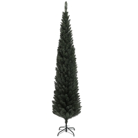 HOMCOM Sapin de Noël artificiel, arbre de Noël, base en acier, 390 branches épines, décoration de Noël, Ø 55 x 195H cm, vert