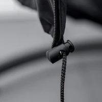 Outsunny Housse de chaise suspendue housse de chaise d'œufs tissu Oxford 210D avec fermeture éclair Ø 115 x 190 cm noir(m-9)