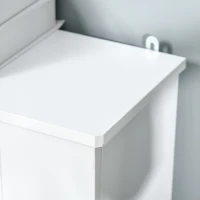 HOMCOM Cache-radiateur couverture radiateur grille d'aération verticale à lattes 78L x 19l x 81H cm en bois Blanc(m-9)