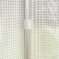 Outsunny Garten-Gewächshaus 4 x 3 x 2m mit Rolltüren und großen Mesh-Fenstern, Tunnelgewächshaus, weiß(m-5)