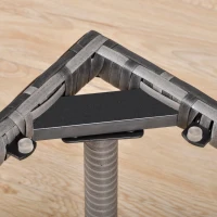 Outsunny Gartentisch mit 5 mm dickem gehärtetem Glastischdecke und Rattanimitat in Grau(m-4)