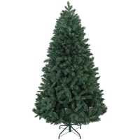 HOMCOM Sapin de Noël Artificiel 180 cm Arbre de Noël avec support en acier pliable, 1061 branches, décoration de Noël, vert
