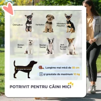 PawHut Cărucior pentru Câini Până la 10 kg, Cărucior Pliabil pentru Animale, 75x45x97 cm, Negru(m-4)