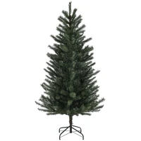 HOMCOM Sapin de Noël artificiel 180 cm Arbre de Noël avec support en acier pliable, 467 Branches, décoration de Noël, Vert(m-10)