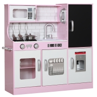 AIYAPLAY Cuisine enfant jouet d'imitation pour enfant - dinette enfant de 3-8 ans, rose