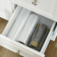 HOMCOM Kitchen Island with Drop Leaf, Rolling Kitchen Storage Trolley on Wheels with 3 Drawers, Spice Rack and Towel Rack, Storage Cart with Rubber Wood Top, White(m-9)