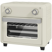 HOMCOM 10L Friteuse sans huile mini four à air chaud 1 000 W avec température réglable 80°C-230°C, minuterie, 32x27,2x29,8cm