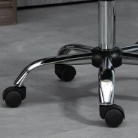 Vinsetto Chaise de bureau ergonomique hauteur réglable piètement chromé pivotant 360° revêtement maille beige(m-9)