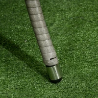 Outsunny Four-Piece Rattan Set, with Glass-Top Table - Grey(m-8)