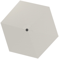 Outsunny Toldo de Recambio de Sombrilla de 3 m Toldo de Repuesto para Sombrilla con Ventilación Superior Protección UV 30+ Crema