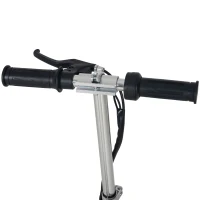 HOMCOM Trottinette électrique pliante pour enfant de 7+ans, 120W Vitesse max 12km/h, 75x36x82-93 cm Noir(m-10)