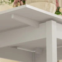 HOMCOM Esstisch Küchentisch Klapptisch, ausziehbar, modernes Design, 120 cm x 80 cm x 75 cm, Natur(m-8)