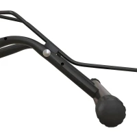 SPORTNOW Porte-vélos en acier pour stationnement de vélos support vélo sol pour l'intérieur et l'extérieur 59x41x38 cm Noir(m-9)