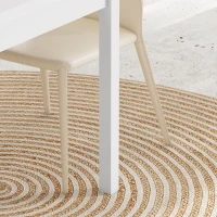 HOMCOM Esstisch Küchentisch Klapptisch, ausziehbar, modernes Design, 120 cm x 80 cm x 75 cm, Natur(m-9)