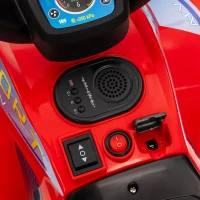 AIYAPLAY Elektro-Quad für Kinder 6V Elektroauto für Kinder 2,5 km/h für Kinder 18-36 Monate 71 x 40,5 x 45 cm Rot(m-4)