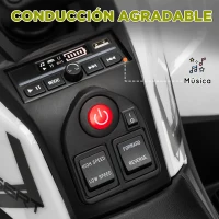 AIYAPLAY Quad Eléctrico para Niños de +3 Años con Batería 12V Faros Música MP3 Velocidad Regulable y Cesta Carga 30 kg Verde(m-7)