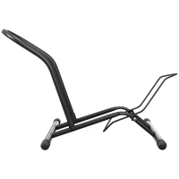 SPORTNOW Porte-vélos en acier pour stationnement de vélos support vélo sol pour l'intérieur et l'extérieur 59x41x38 cm Noir(m-1)