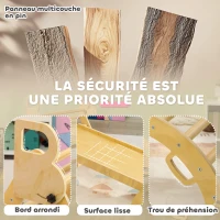 AIYAPLAY 5 en 1 Triangle arche d'escalade enfants avec triangle d'escalade, rampe d'escalade réversible, bascule(m-5)