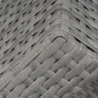 Outsunny Six-Piece Rattan Sofa Set, with Glass-Top Table - Mixed Grey(m-8)