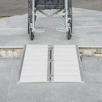 HOMCOM Loading Ramp Wheelchair Access Ramp Folding Non-Slip Load Capacity 270 kg(m-7)