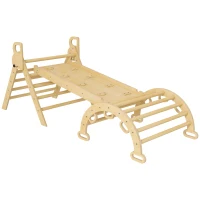 AIYAPLAY 5 in 1 Kletterdreieck für Kinder mit Kletterdreieck, umkehrbarer Kletterrampe, Wippe(m-1)