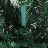 HOMCOM Sapin de Noël Artificiel 180 cm Arbre de Noël Slim avec support en acier pliable, 479 branches épines Vert(m-9)