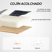 HOMCOM Silla Gaming Tapizada en PU y Malla Silla Gamer Giratoria con Función de Basculante Altura Ajustable Multicolor(m-4)