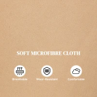 HOMCOM 140° Manual Reclining Armchair, with Footrest - Light Brown(m-6)