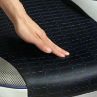 HOMCOM Silla Gaming Tapizada en PU y Malla Silla Gamer Giratoria con Función de Basculante Altura Ajustable Multicolor(m-9)