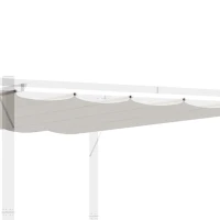 Outsunny Ersatzdach für Pergola Sonnensegel 4 x 3 m - Creme(m-5)