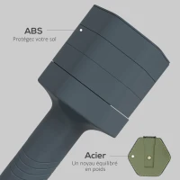 SPORTNOW Lot de 2 haltères réglables hexagonales avec poignée antidérapante pour l'entraînement à domicile, 2 x 2.5kg(m-6)