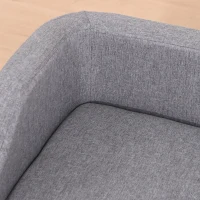 PawHut Hundesofa Katzensofa Haustier Sofastil skandinavisch Holzfüße Stoffbezug abnehmbar 75 x 55 x 39 cm - Grau(m-5)