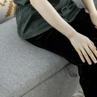 HOMCOM Sitzbank Bettbank Polsterbank inkl. Stauraum, Leinenoptik, Grau(m-8)