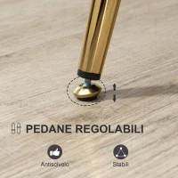 HOMCOM Poltrona a Conchiglia, Poltroncina Vintage, Poltroncina da Camera e Salotto, Design Elegante, con Schienale Alto, 76x67x74cm, Grigio(m-7)