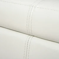 HOMCOM Aufbewahrungstruhenbank 2 in 1 Kunstleder gepolstert 106L x 40B x 40H cm Schwarz(m-4)