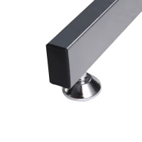 HOMCOM Mesa Esquinera PC Escritorio Ordenador Oficina Dormitorio Hogar Escuela Metal Madera Vidrio de Seguridad(m-9)