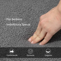 HOMCOM Poltrona a Dondolo Imbottita in Legno e Acciaio per Soggiorno e Camera da Letto, 71x98x101 cm, Grigio Scuro(m-5)