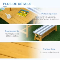 Outsunny Table Basse carrée Bistro de Jardin dim. 45L x 45l x 50H cm piètement arqué Plateau maillé métal époxy anticorrosion Noir(m-6)