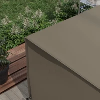 Outsunny Large Square Patio Garden Furniture Set Cover 600D Oxford Waterproof, 230 x 230 x 70cm, Grey(m-8)