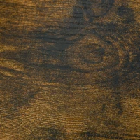 HOMCOM Industrial Side Table with Drawer, Sofa Table, Bedside Cabinet with Storage Shelf, Slim Nightstand for Living Room, Bedroom, Rustic Brown(m-8)