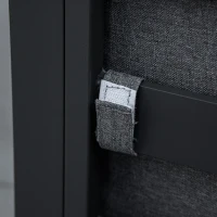 Outsunny Nine-Piece Aluminium Garden Set, with Glass-Top Table - Grey(m-9)