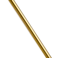 HOMCOM 171cm Glass Globe Floor Lamp Metal Frame Sphere Light Pedal Switch Home Office Living Room Modern Unique Standing Beautiful Furnishing - Gold(m-9)
