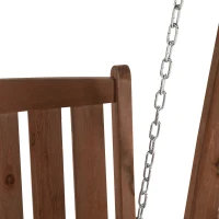 Outsunny Balancelle de Jardin 2 Places dim. 1,6L x 1,2l x 1,65H m Charge Max. reco. 227 Kg Toit Pare-Soleil intégré Bois de Sapin Polyester Vert(m-8)