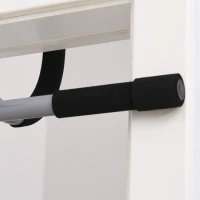 HOMCOM Pull-Up Bar for Doorway, Home Fitness Door Horizontal Push up Bar for Indoor Gym Upper Body Workout, Grey(m-8)