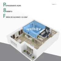 HOMCOM Aire Acondicionado Portátil 8000Btu 4 en 1 Refrigerador Ventilador Deshumidificador 2 Velocidades con Pantalla LED Control Remoto Temporizador Silencioso 900W para 13-18 m² 38x35x70,5 cm Blanco(m-8)