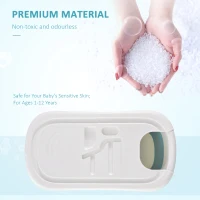 HOMCOM Foldable Bathtub Kids Bath Tub with Lid Large Freestanding Bathtubs Home Sauna for Toddler Children Teenage 1 - 12 Years(m-4)