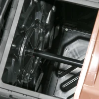 Outsunny 130L Double Chamber Composter - Black(m-9)