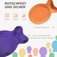 Outsunny Balance-Steine, Trittsteine, 11 Stück, stapelbar, rutschfest, robust, für innen und außen, belastbar bis 100 kg(m-6)
