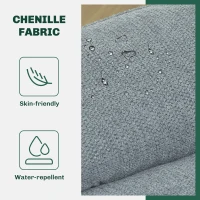 HOMCOM Relaxed Swivel Armchair - Grey(m-6)